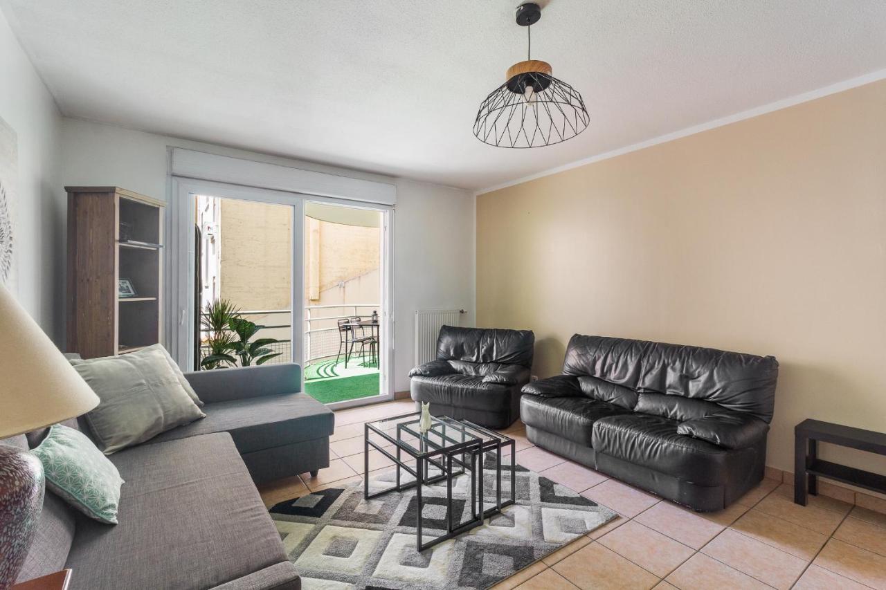 Nice Apartment With Parking Balcon Casa Lyon Villeurbanne Bagian luar foto