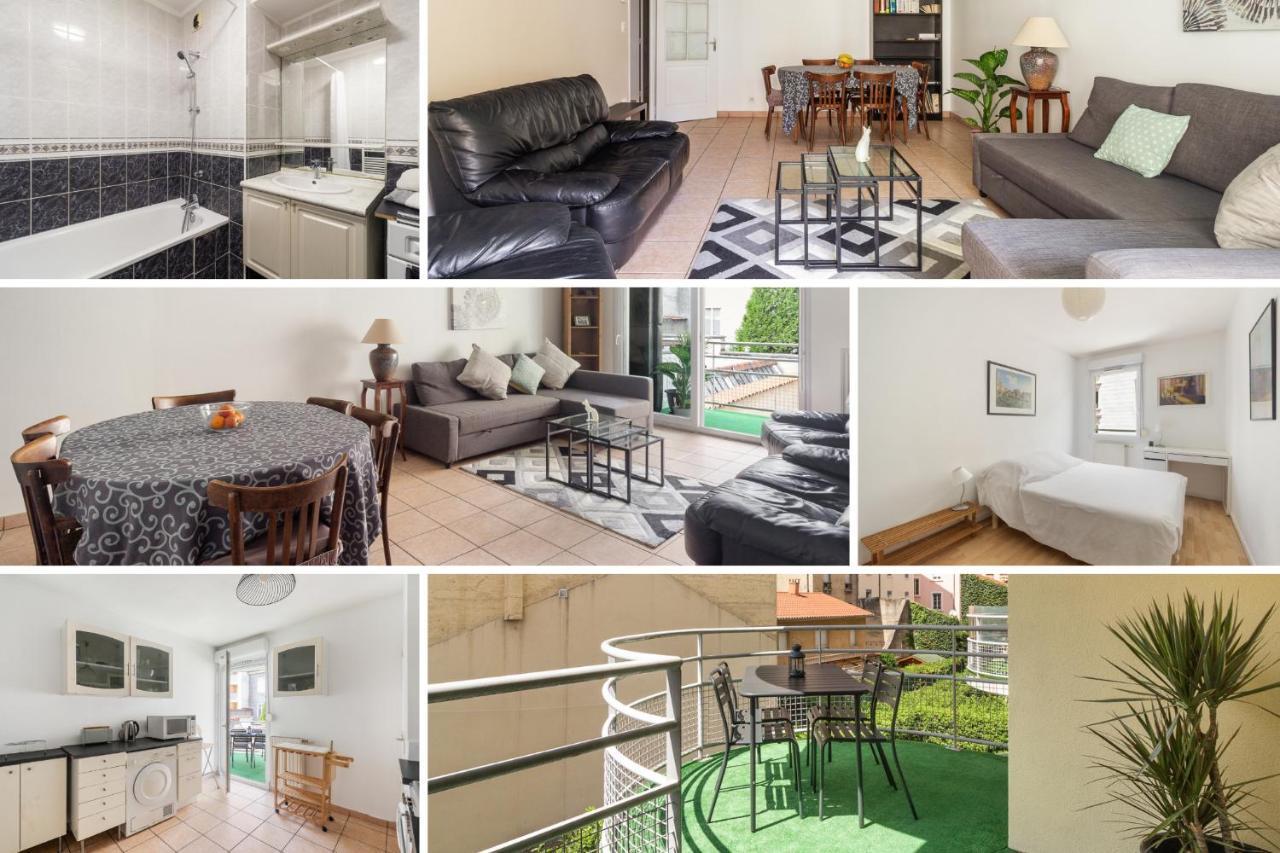 Nice Apartment With Parking Balcon Casa Lyon Villeurbanne Bagian luar foto